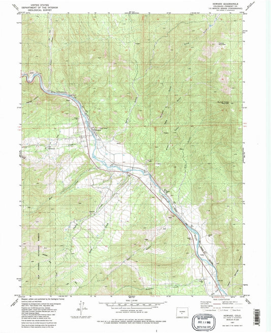 1981 Howard, CO - Colorado - USGS Topographic Map