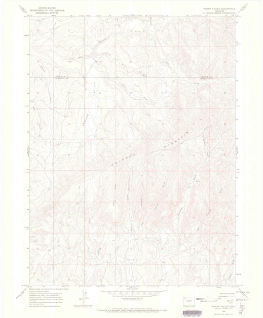 1966 Indian Valley, CO - Colorado - USGS Topographic Map