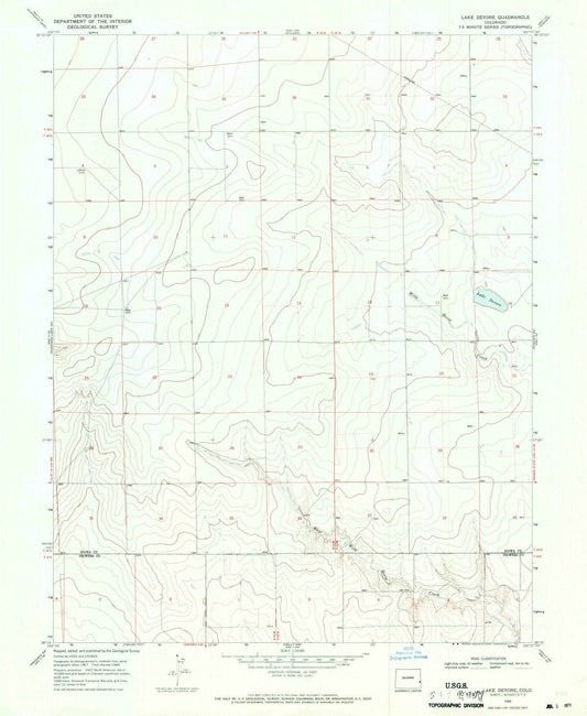 1968 Lakeevore, CO - Colorado - USGS Topographic Map