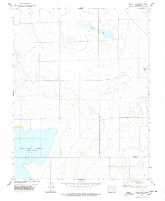 1978 Long Lake, CO - Colorado - USGS Topographic Map