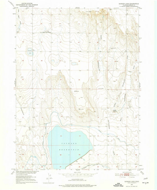 1951 Sunken Lake, CO - Colorado - USGS Topographic Map