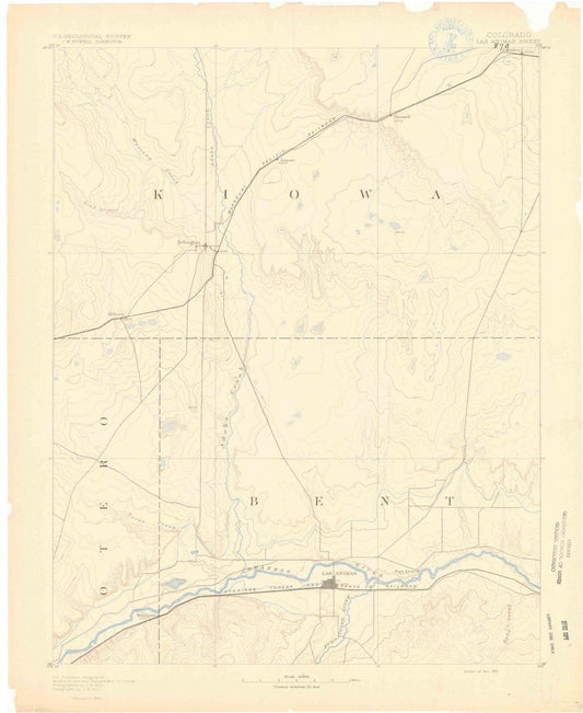 1891 Las Animas, CO - Colorado - USGS Topographic Map
