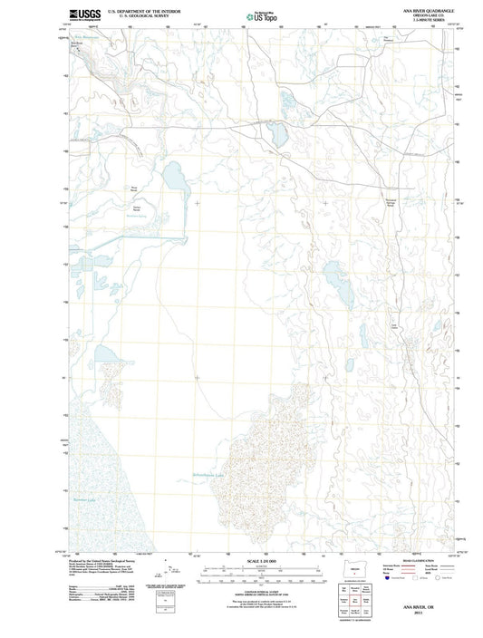 2011 Ana River, OR - Oregon - USGS Topographic Map