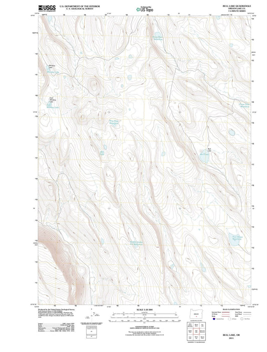 2011 Bull Lake, OR - Oregon - USGS Topographic Map