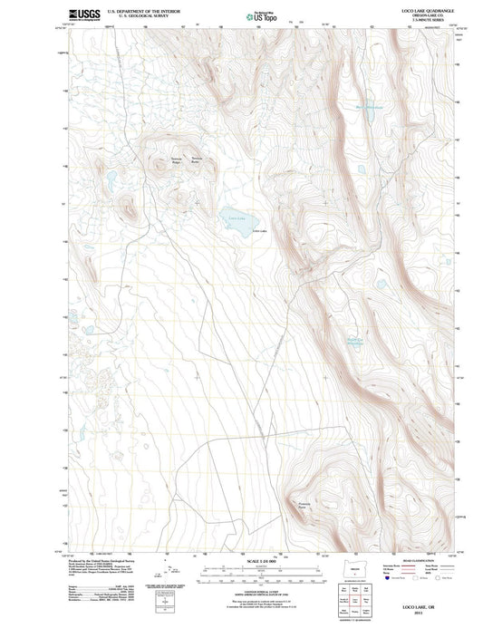 2011 Loco Lake, OR - Oregon - USGS Topographic Map