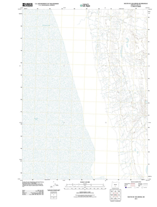 2011 South of Ana River, OR - Oregon - USGS Topographic Map