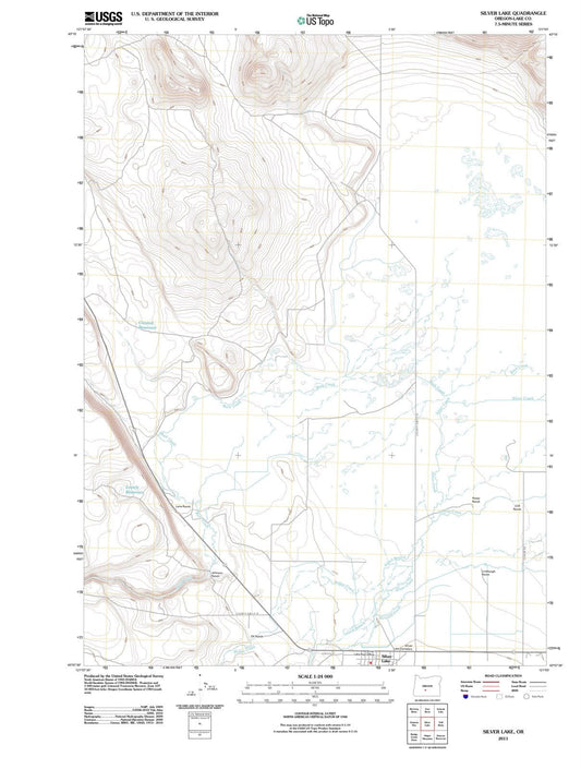 2011 Silver Lake, OR - Oregon - USGS Topographic Map
