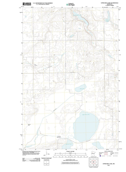 2011 Upper Rice Lake, MN - Minnesota - USGS Topographic Map