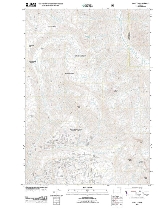 2011 China Cap, OR - Oregon - USGS Topographic Map