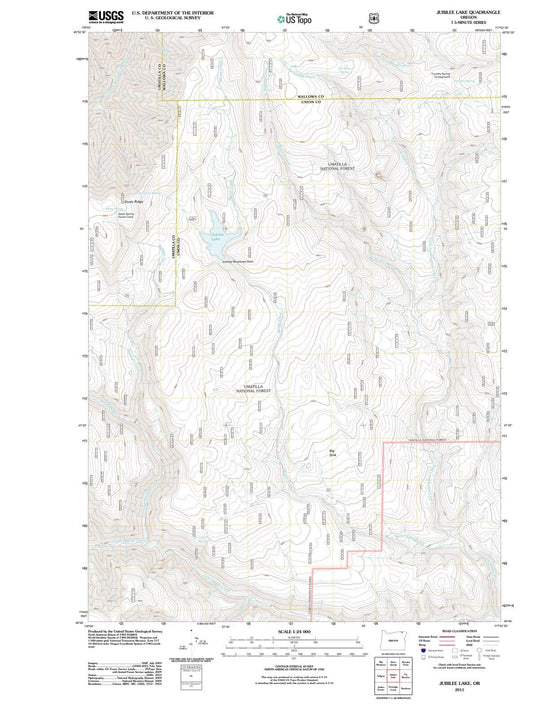 2011 Jubilee Lake, OR - Oregon - USGS Topographic Map