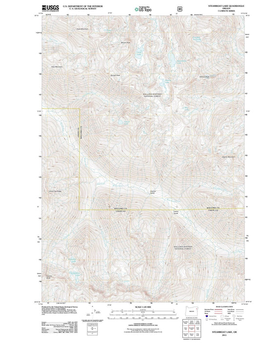 2011 Steamboat Lake, OR - Oregon - USGS Topographic Map