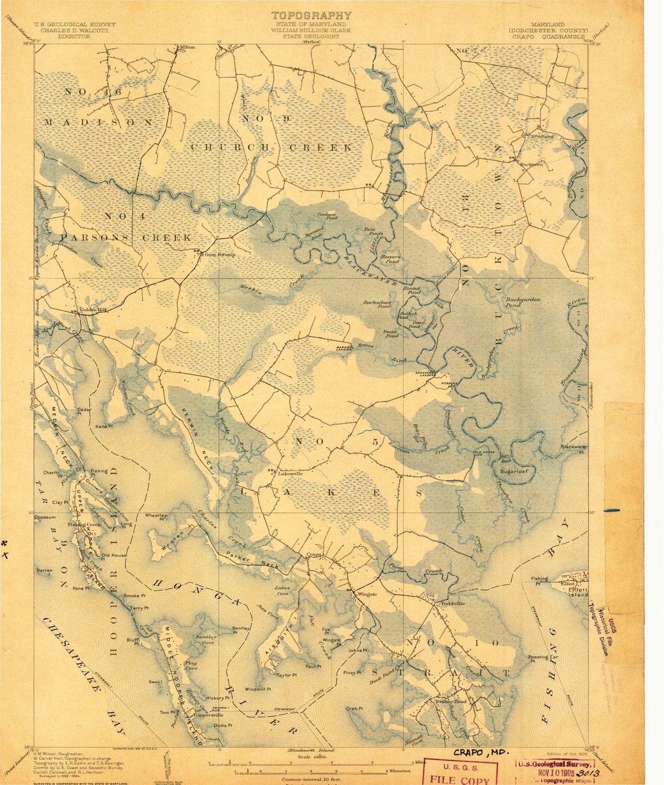 1905 Crapo, MD - Maryland - USGS Topographic Map