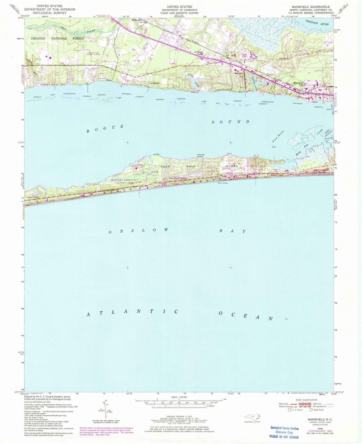 1949 Mansfield, NC - North Carolina - USGS Topographic Map