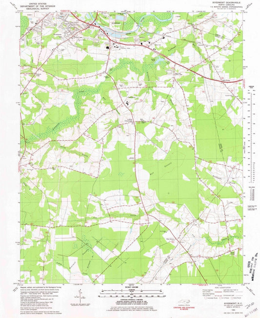 1980 Rivermont, NC - North Carolina - USGS Topographic Map
