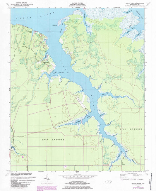 1949 South River, NC - North Carolina - USGS Topographic Map