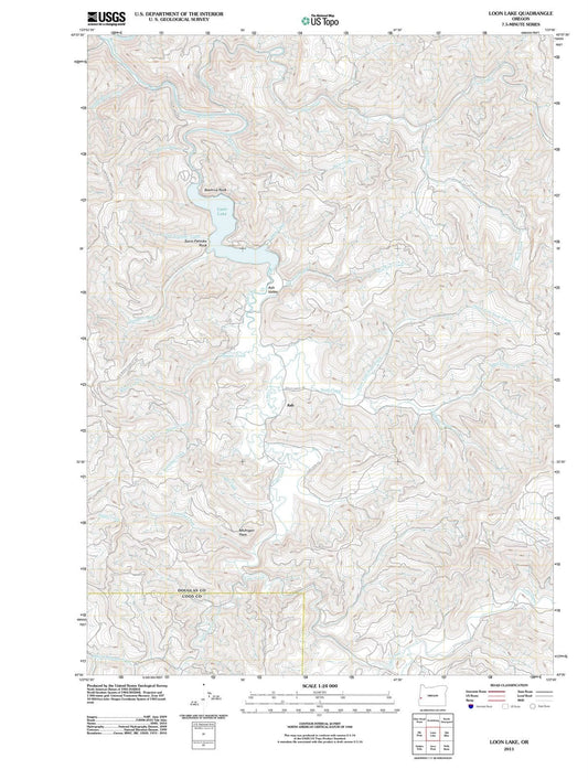 2011 Loon Lake, OR - Oregon - USGS Topographic Map