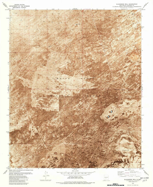 1981 Blakemore Well, NM - New Mexico - USGS Topographic Map