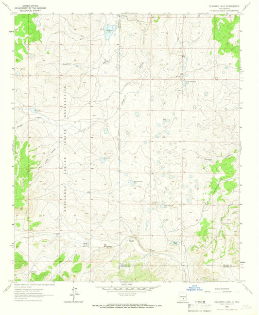 1963 Deadman Lake, NM - New Mexico - USGS Topographic Map