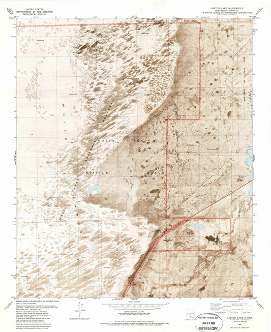 1982 Garton Lake, NM - New Mexico - USGS Topographic Map