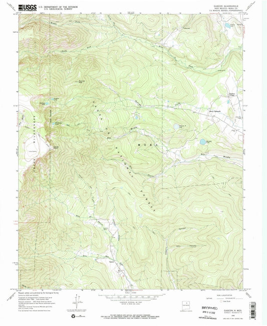 1965 Gascon, NM - New Mexico - USGS Topographic Map