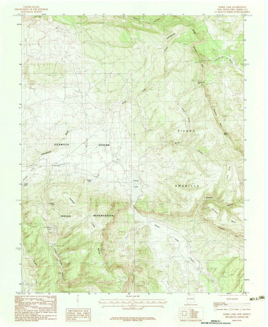 1983 Horse Lake, NM - New Mexico - USGS Topographic Map