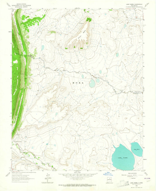 1963 Lake Isabel, NM - New Mexico - USGS Topographic Map