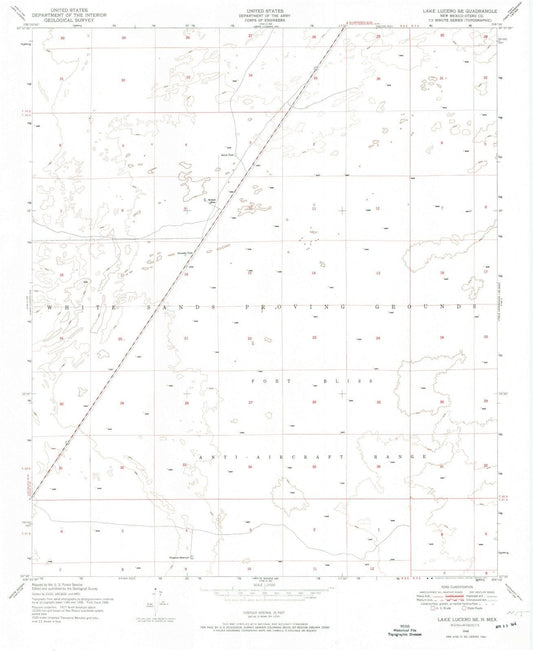 1948 Lake Lucero, NM - New Mexico - USGS Topographic Map