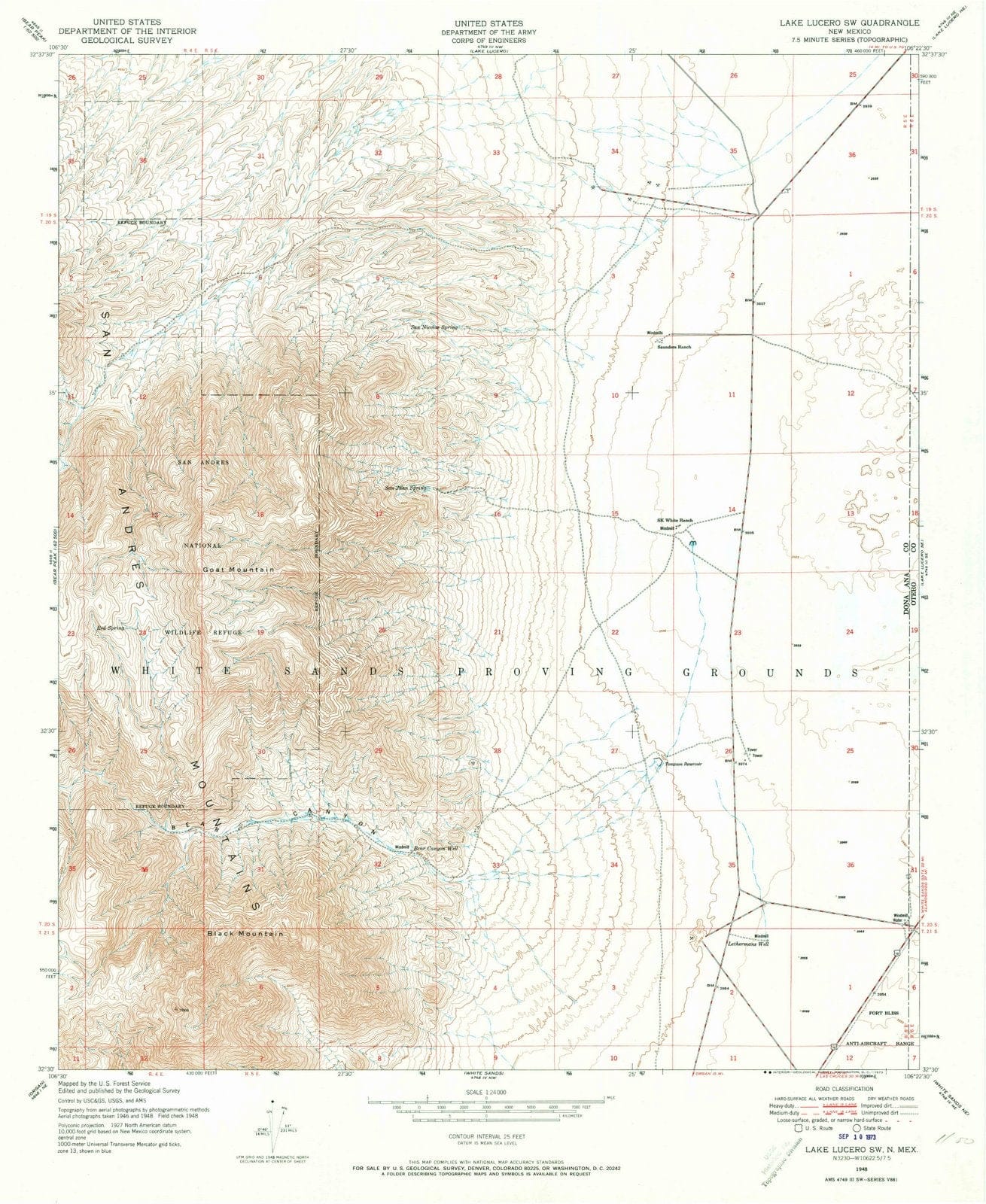 1948 Lake Lucero, NM - New Mexico - USGS Topographic Map v2