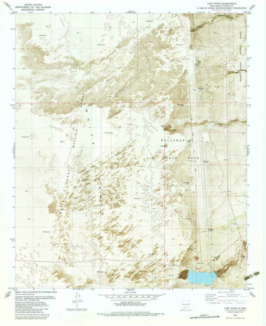 1982 Lost River, NM - New Mexico - USGS Topographic Map