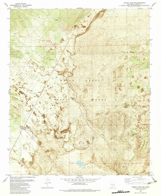 1982 Lumley Lake, NM - New Mexico - USGS Topographic Map v2