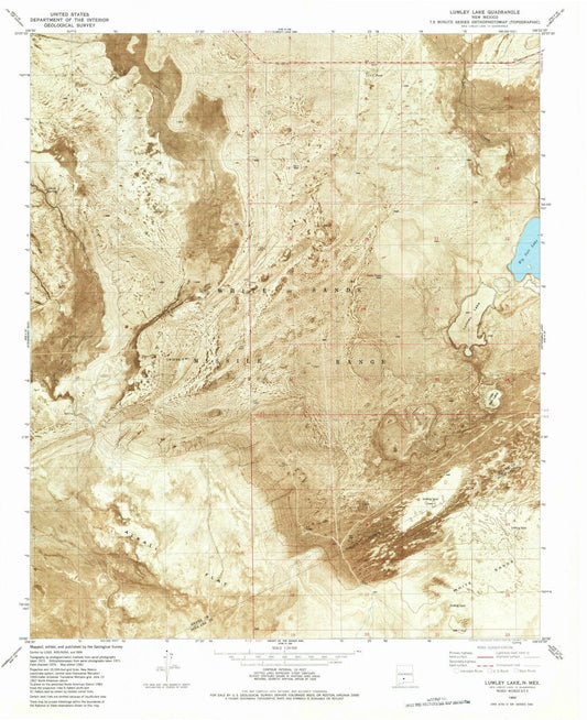 1982 Lumley Lake, NM - New Mexico - USGS Topographic Map v3