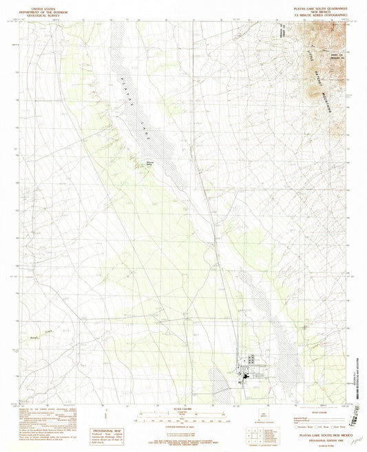 1982 Playas Lake South, NM - New Mexico - USGS Topographic Map