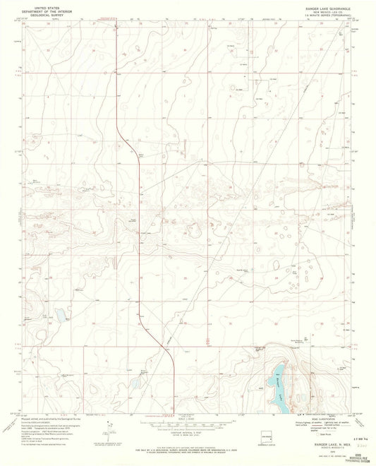 1970 Ranger Lake, NM - New Mexico - USGS Topographic Map