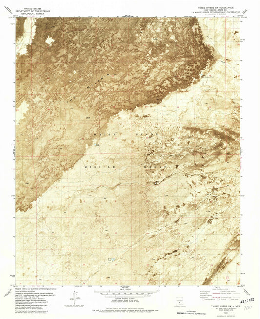 1981 Three Rivers, NM - New Mexico - USGS Topographic Map v2