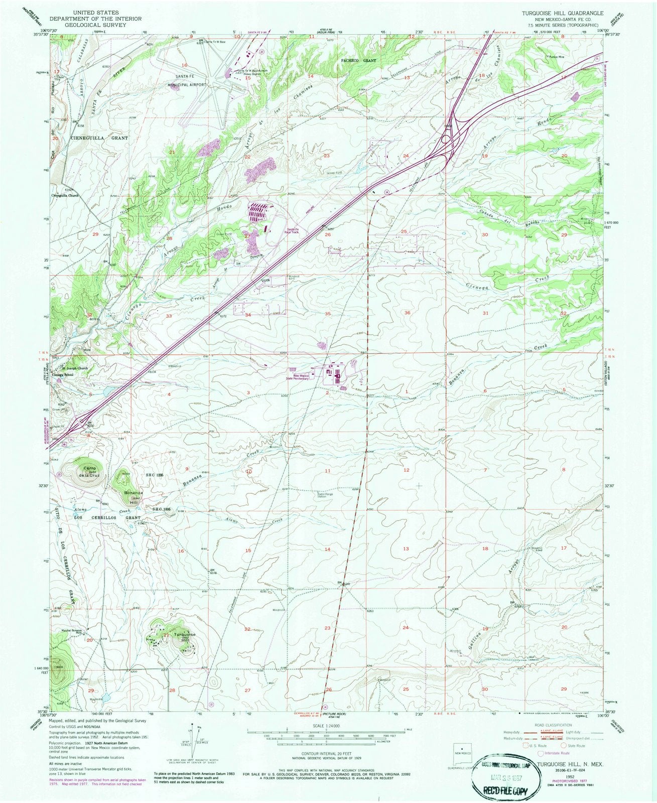 1951 Turquoise Hill, NM - New Mexico - USGS Topographic Map