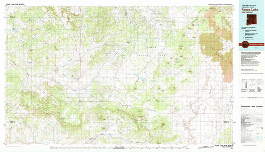 1981 Fence Lake, NM - New Mexico - USGS Topographic Map