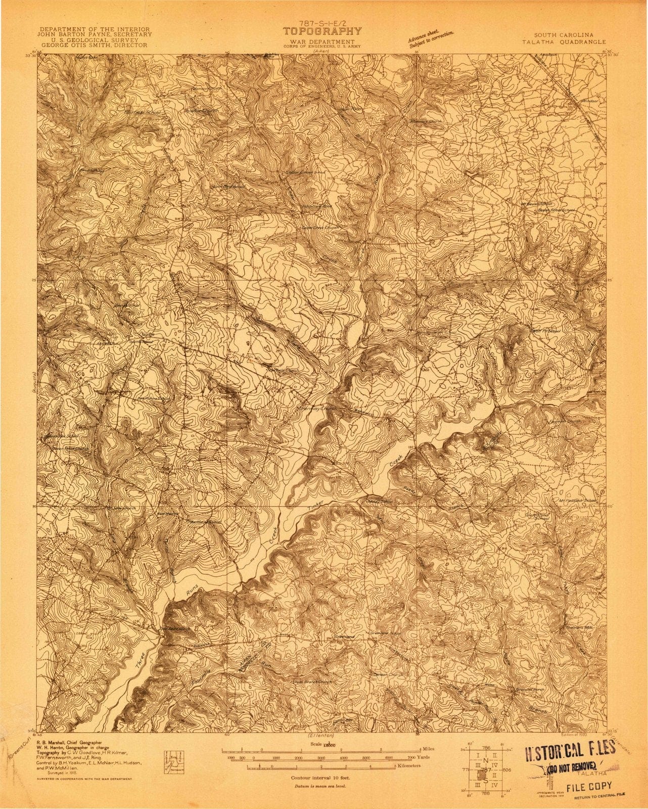 1920 Talatha, SC - South Carolina - USGS Topographic Map