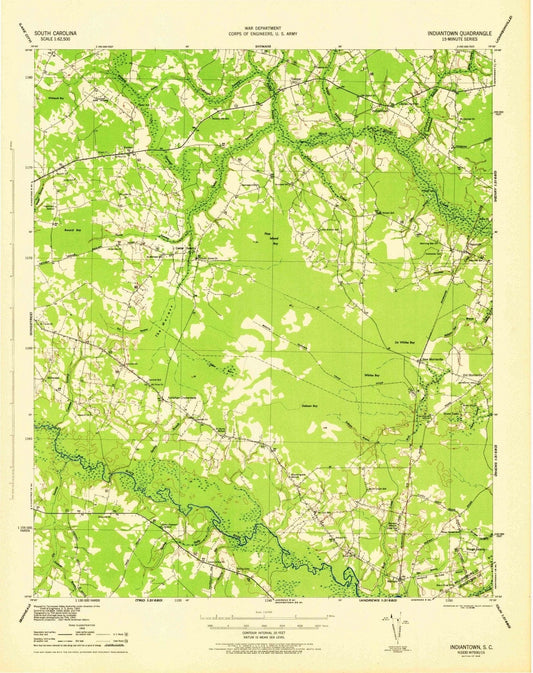 1946 Indiantown, SC - South Carolina - USGS Topographic Map