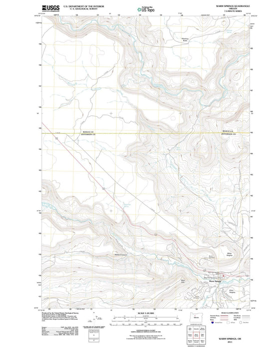 2011 Warm Springs, OR - Oregon - USGS Topographic Map