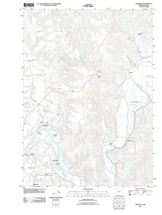 2011 Riverton, OR - Oregon - USGS Topographic Map