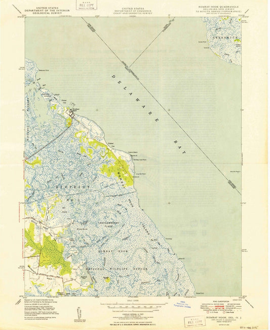 1949 Bombay Hook, DE - Delaware - USGS Topographic Map
