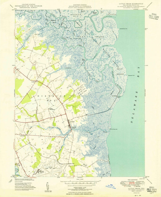 1949 Little Creek, DE - Delaware - USGS Topographic Map