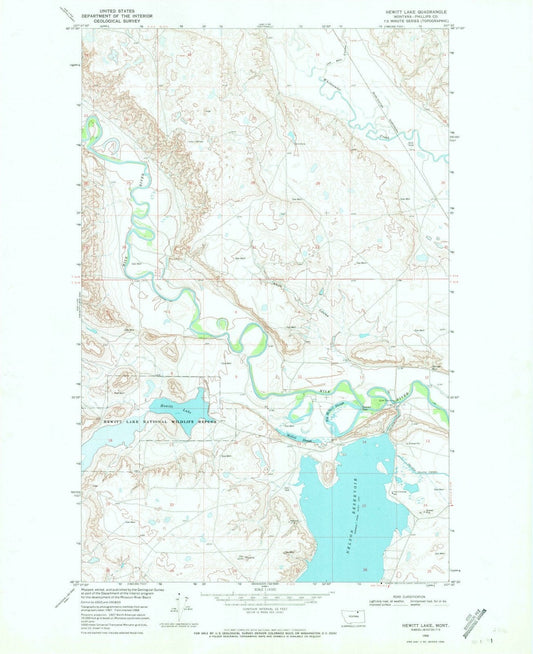 1968 Hewitt Lake, MT - Montana - USGS Topographic Map v2
