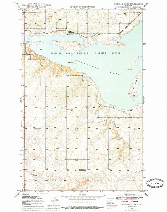 1948 Medicine Lake, MT - Montana - USGS Topographic Map