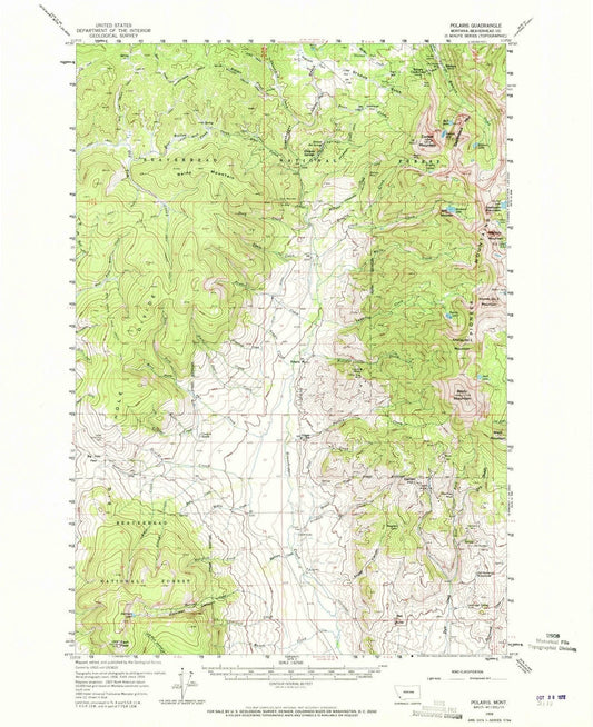 1959 Polaris, MT - Montana - USGS Topographic Map