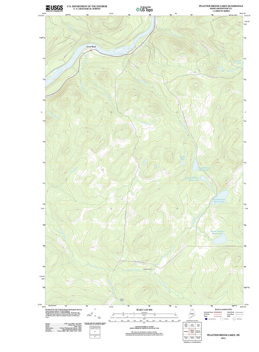 2011 Pelletier Brook Lakes, ME - Maine - USGS Topographic Map
