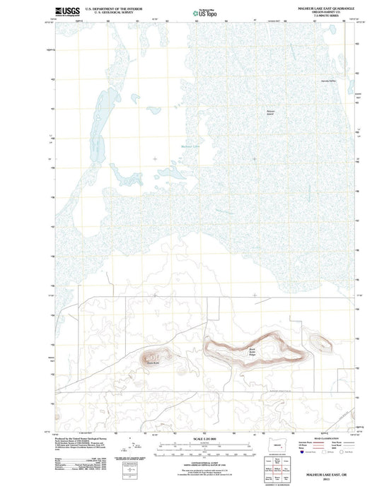 2011 Malheur Lake East, OR - Oregon - USGS Topographic Map