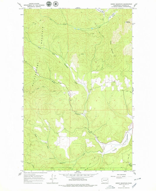 1965 Empey Mountain, WA - Washington - USGS Topographic Map