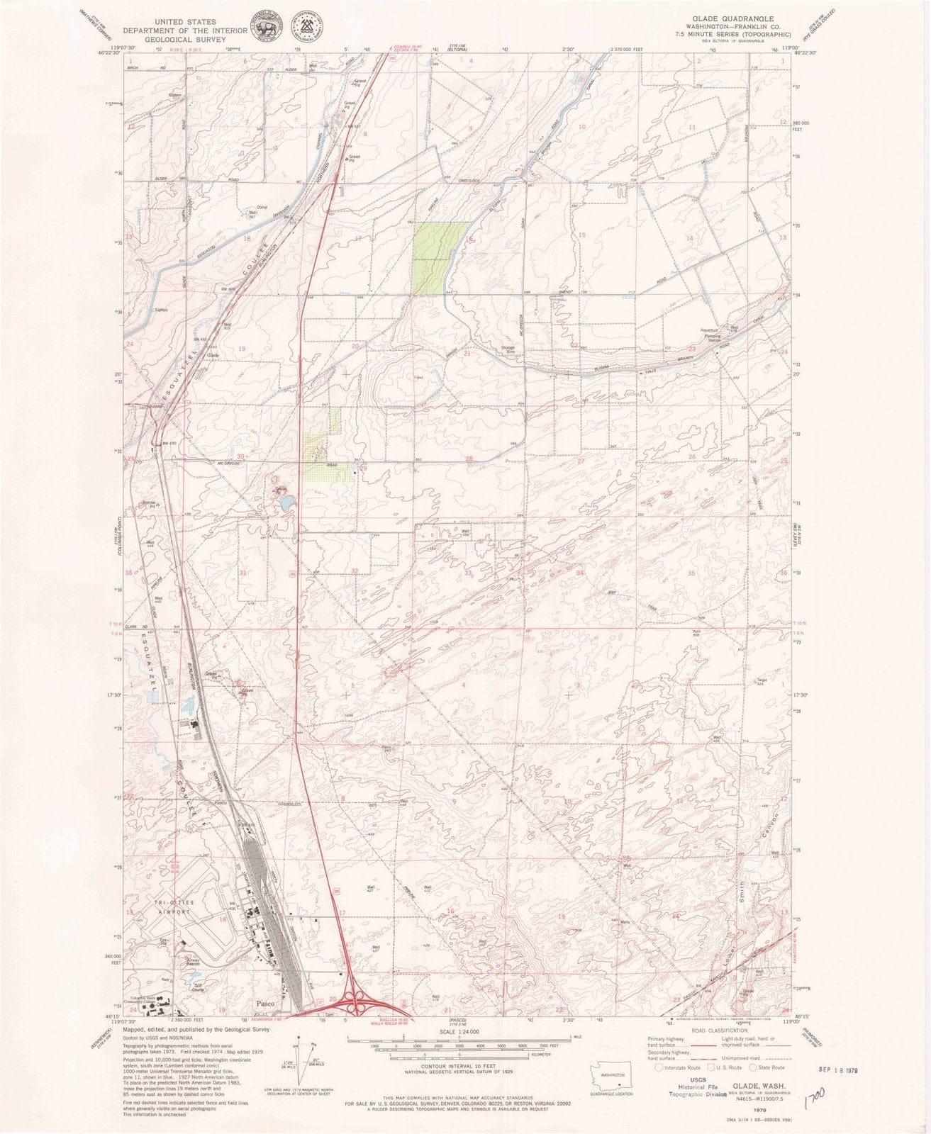 1979 Glade, WA - Washington - USGS Topographic Map
