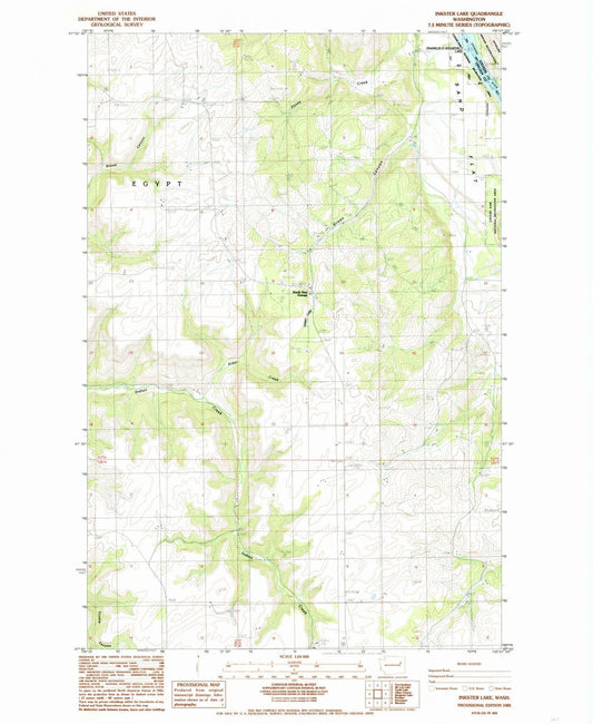 1985 Inkster Lake, WA - Washington - USGS Topographic Map